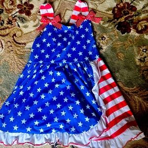 Youth girls size 7 Fourth of July dress